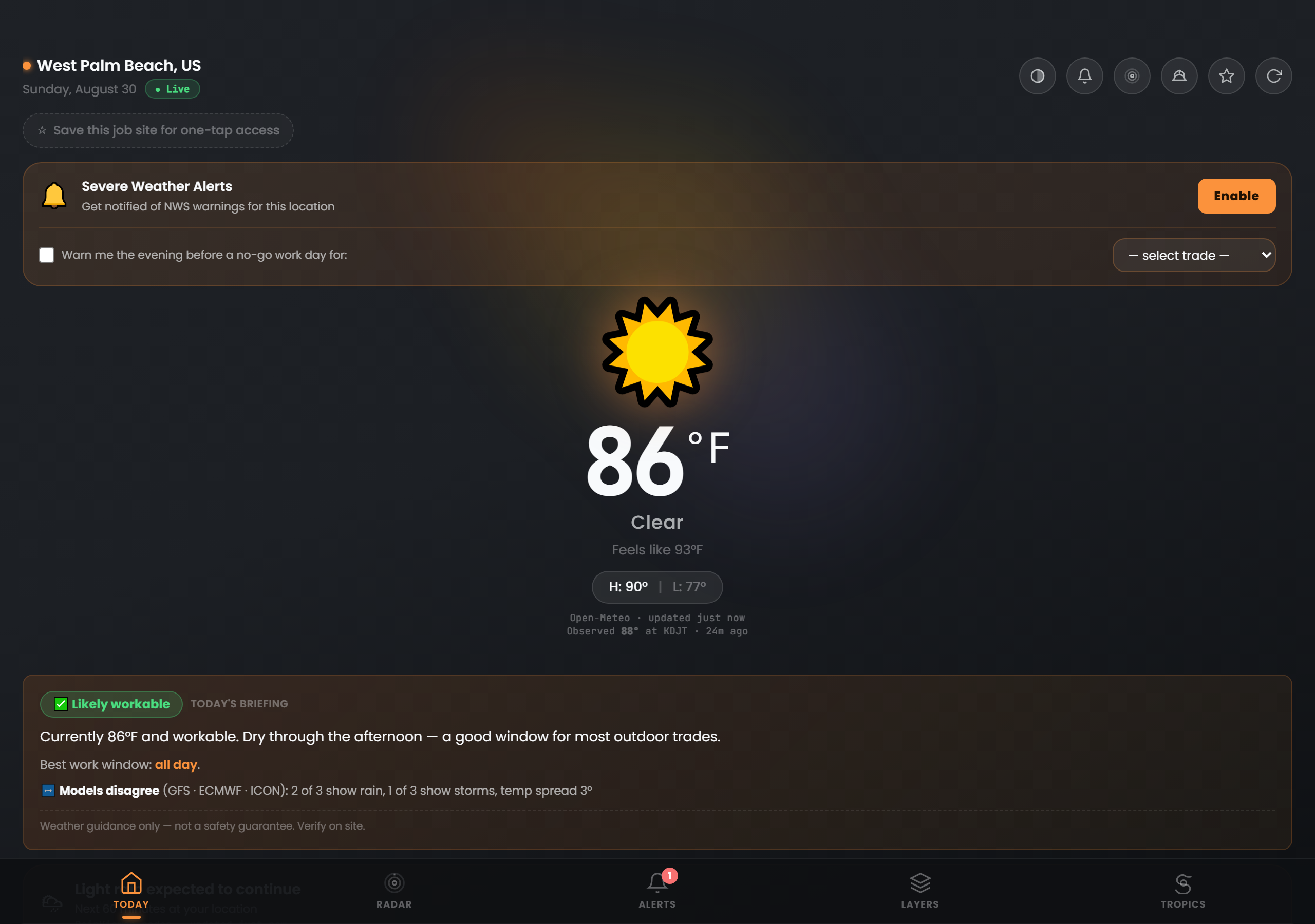 CrewCast: The Weather App That Grades Its Own Forecasts