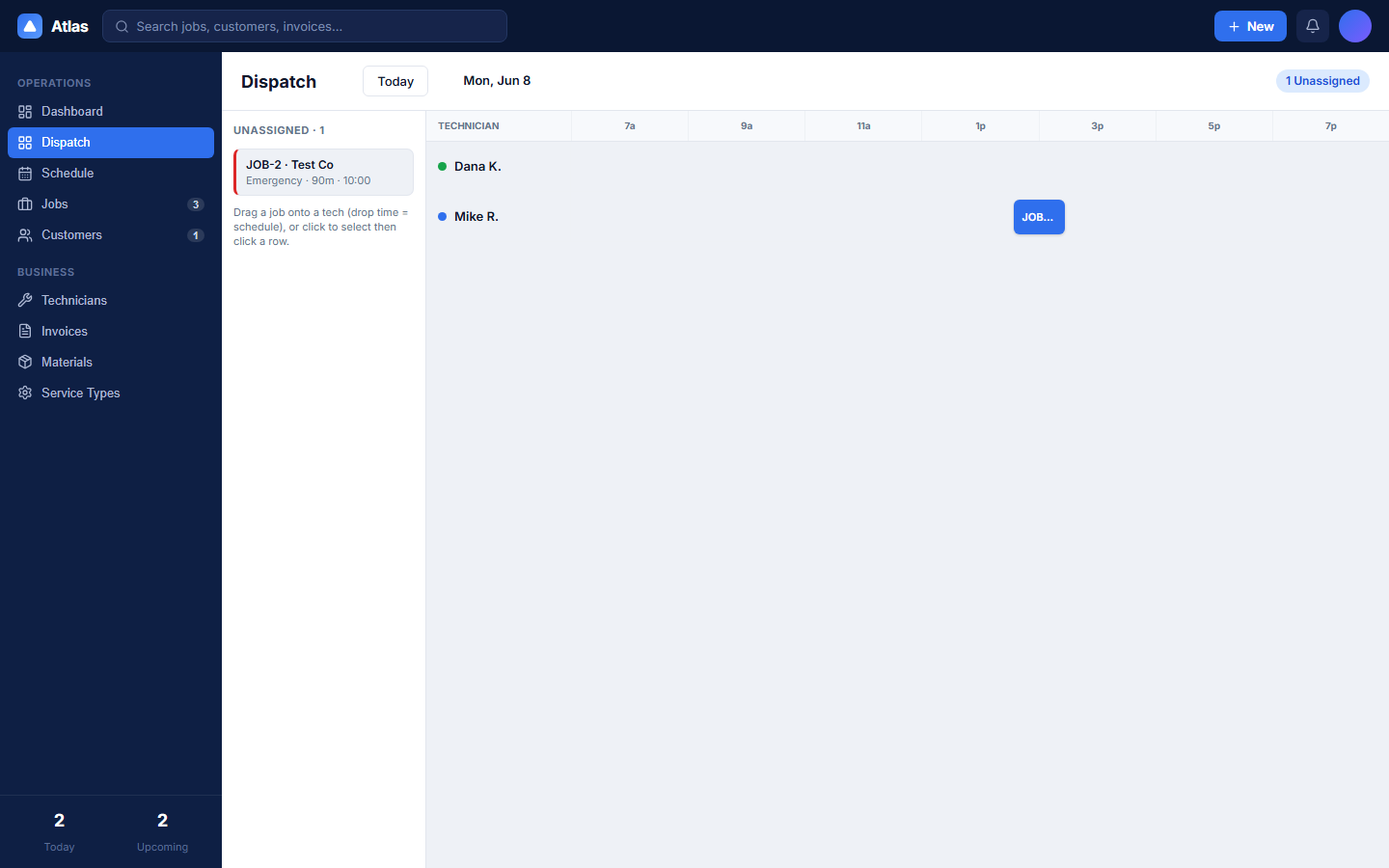 Atlas Field Service: Reskinning an Open-Source Scheduler and Adding a Dispatch Board