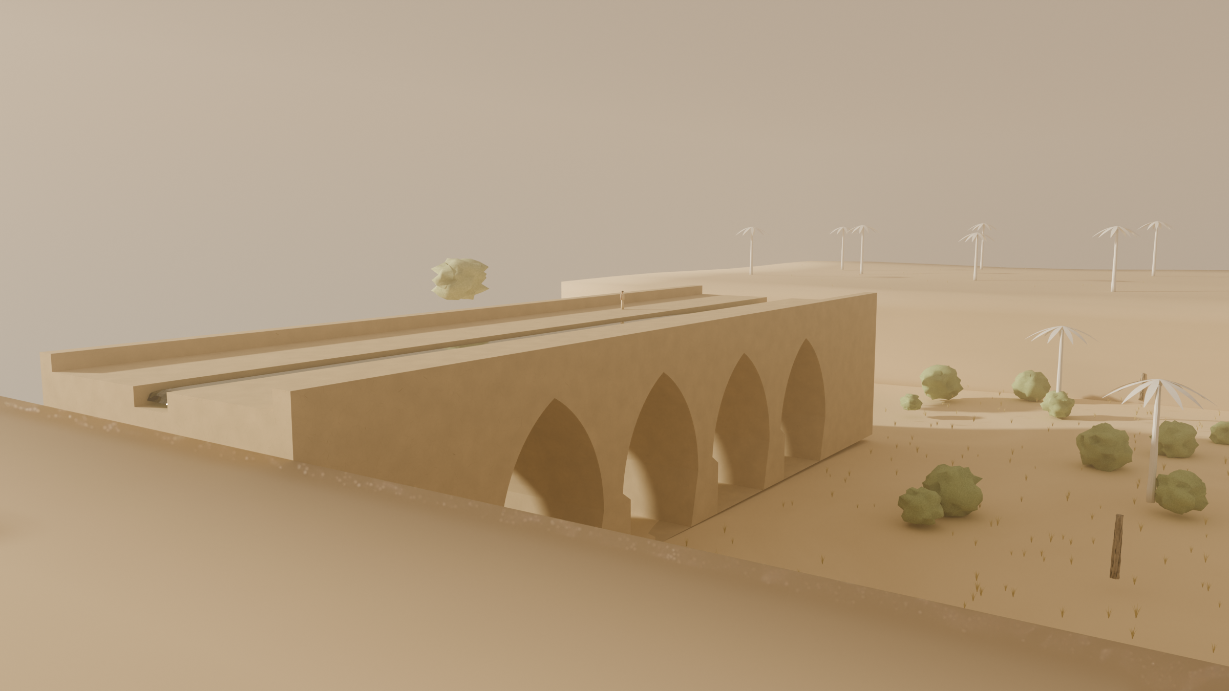 The Nineveh Aqueduct: Rebuilding a 2,700-Year-Old Stone Bridge in Blender