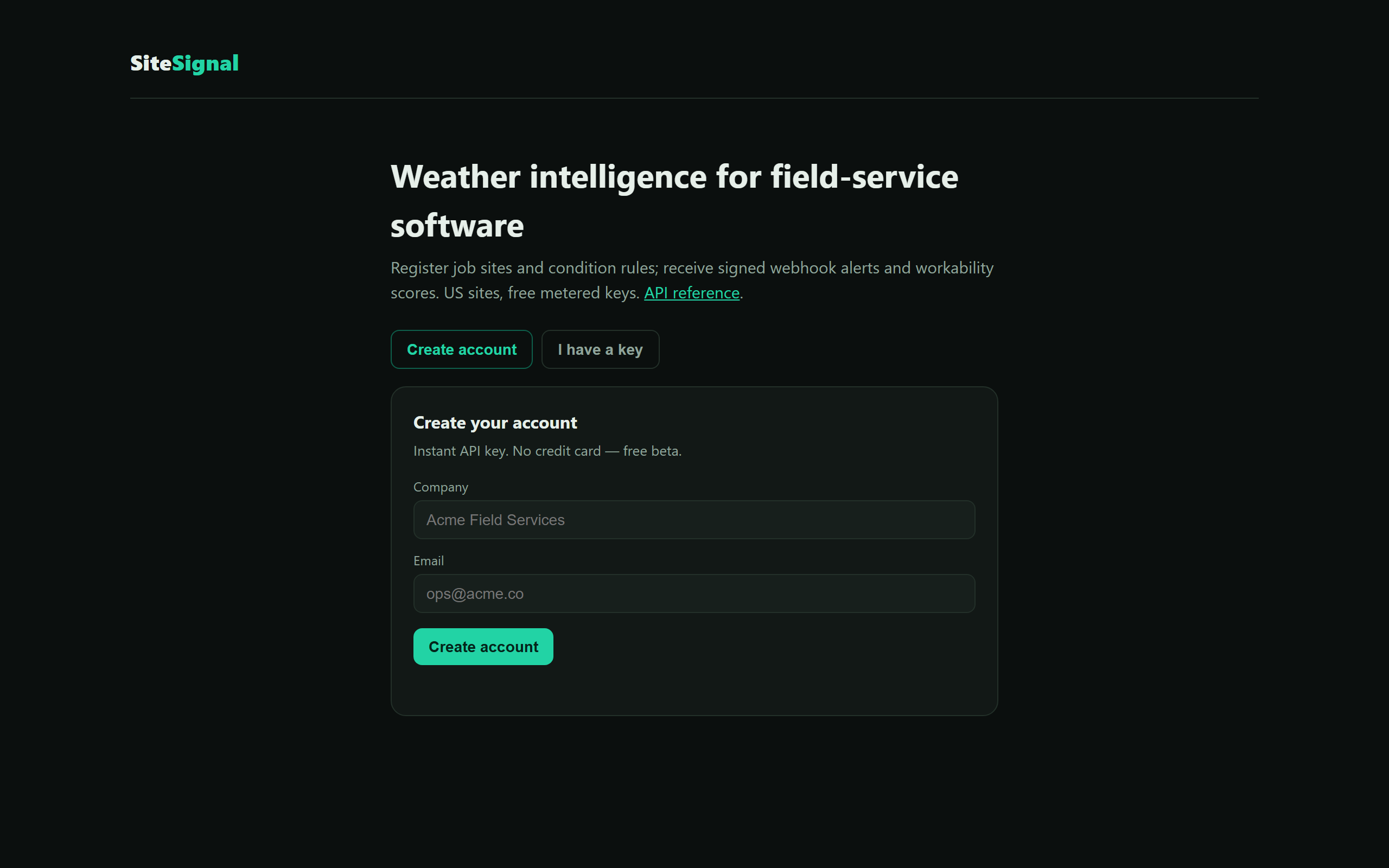 SiteSignal: Weather Alerts as an API, and the Bug That Billed Nothing